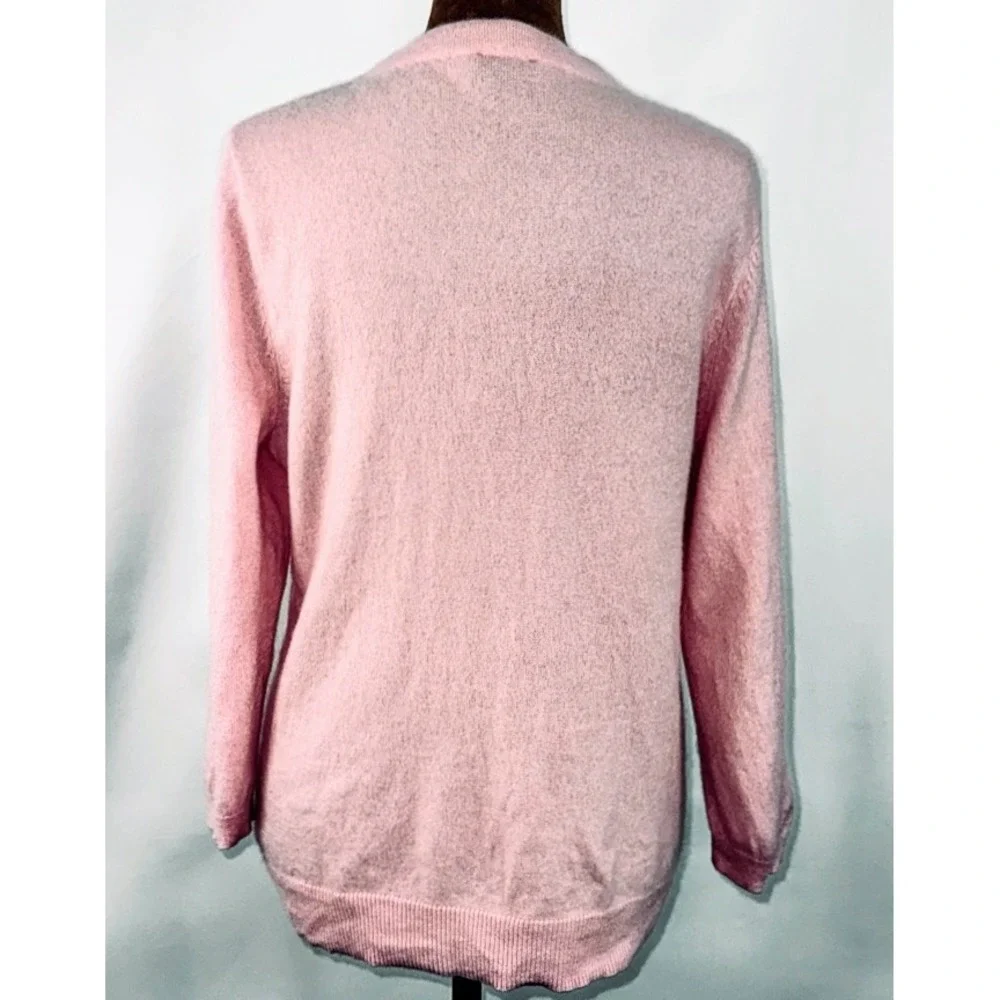 Talbots‎ Petites Pure Cashmere Sweater Pink Crew Neck Long Sleeve Top XLP